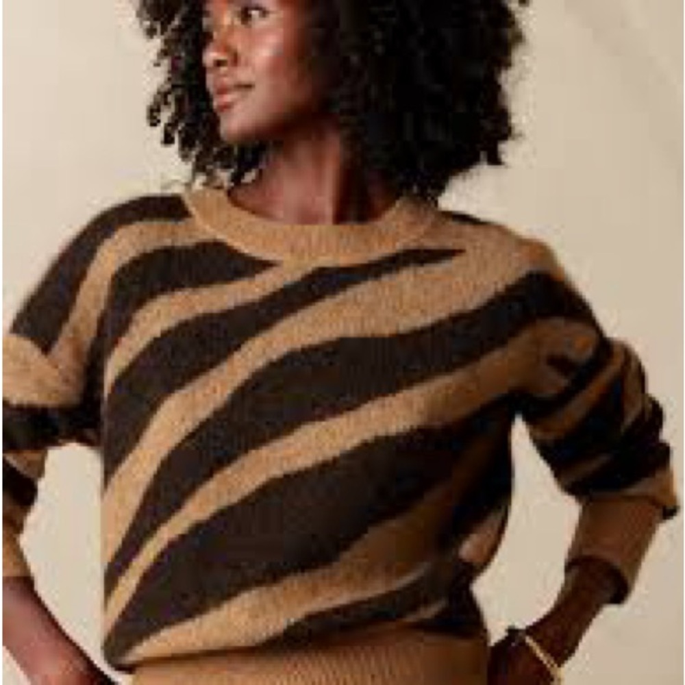 Banana Republic Zebra Sweater size small